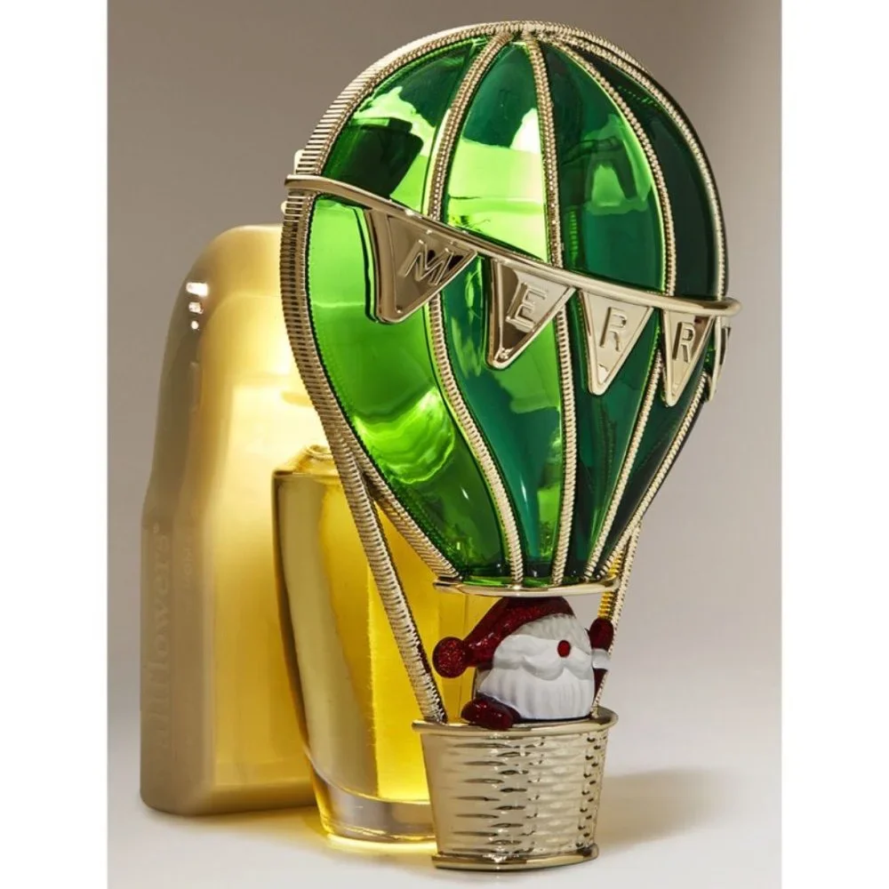 Bath & Body Works Green Holiday Balloon Adjustable Nightlight Wallflower Plug-In